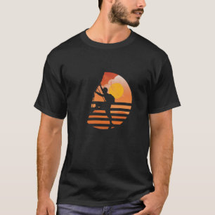 Beunruhigtes Retro Klettern-Gebirgswandern T-Shirt