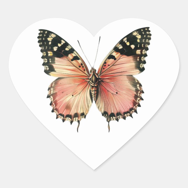 Beurre Belle Sur Sticker En Forme De Coeur (Devant)