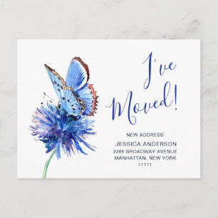 Beurre Bleu mignon Fleur Faire-part de déplacement