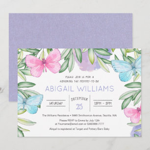 Beurre Garden Classic Baby shower Invitation