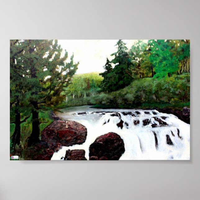 Beurre Milk Falls New York Poster (Devant)