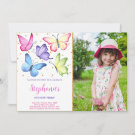 Beurre mou Anniversaire Photo Invitation