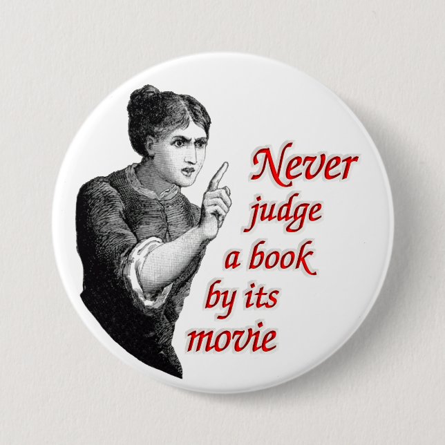 Beurteilen Sie nie ein Buch durch seinen Film Button (Vorderseite)