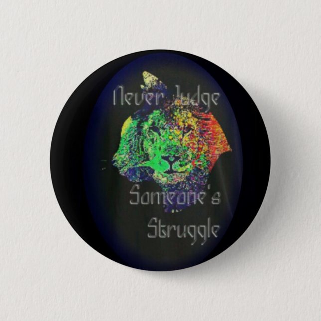Beurteilen Sie nie jemand zu kämpfen Button (Vorderseite)