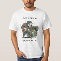 Beute Rein Gesundheit Raus RPG Humor