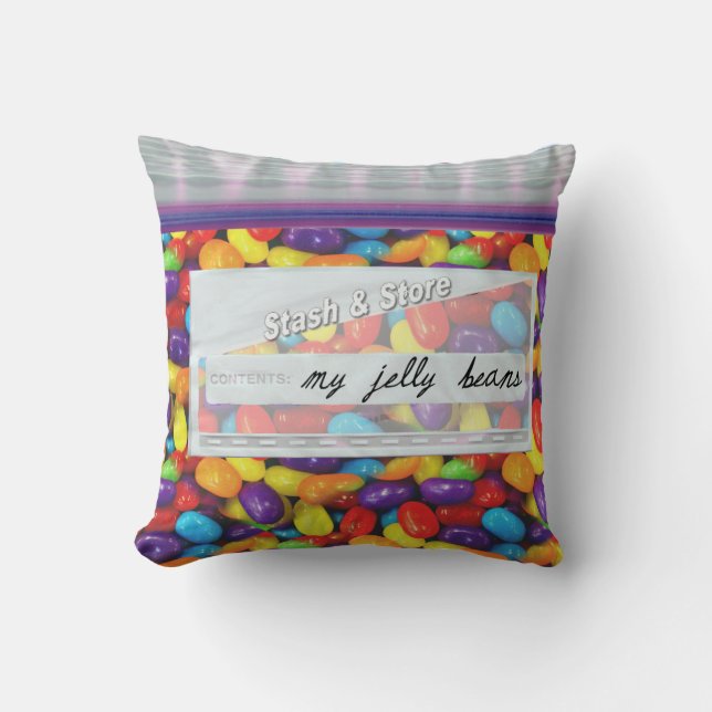 Beutel aus Candy Jelly Beans dekorative Keuchkisse Kissen (Vorderseite)