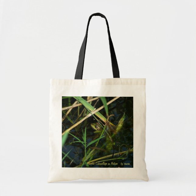 Beutel (Budget-Tasche) mit grünem Frosch Tragetasche (Vorne)