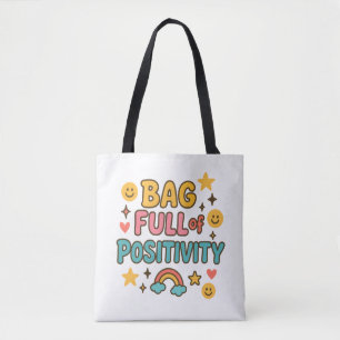 Beutel gefüllt mit Positivitätstasche Tasche