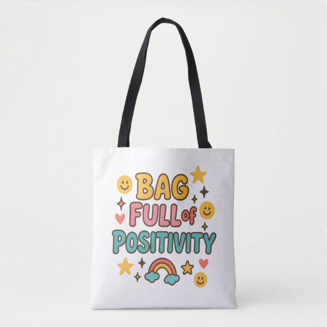 Beutel gefüllt mit Positivitätstasche Tasche (Vorderseite)
