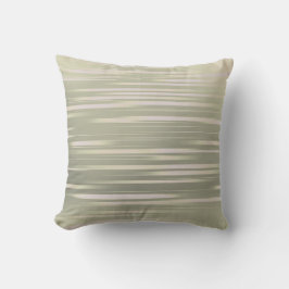 Beutel Grün und Creme Streifen Kissen