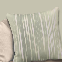 Beutel Grün und vertikaler Streifen aus Creme Kissen