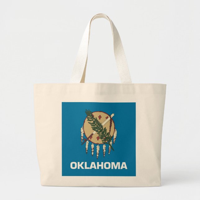 Beutel mit der Flagge des Staat Oklahoma - USA Jumbo Stoffbeutel (Vorne)