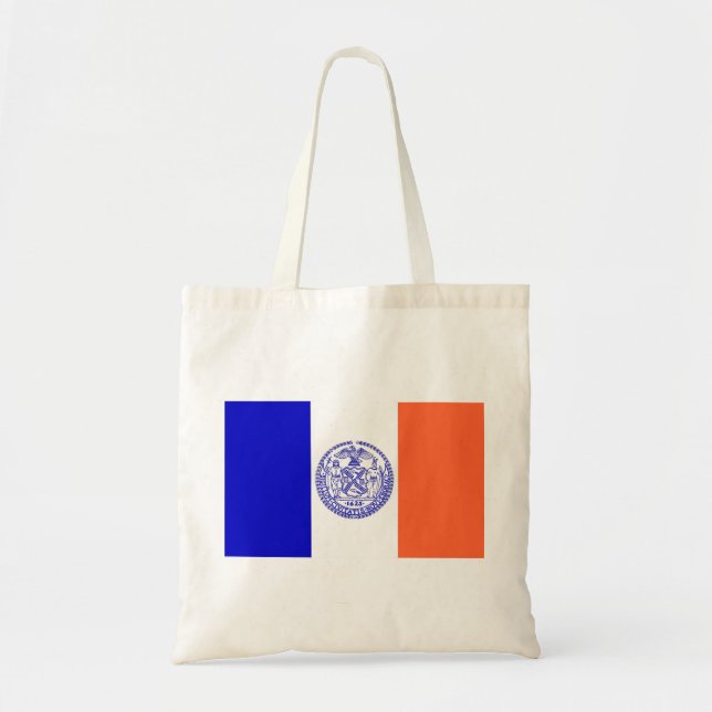 Beutel mit der Flagge von New York City - USA Tragetasche (Vorne)