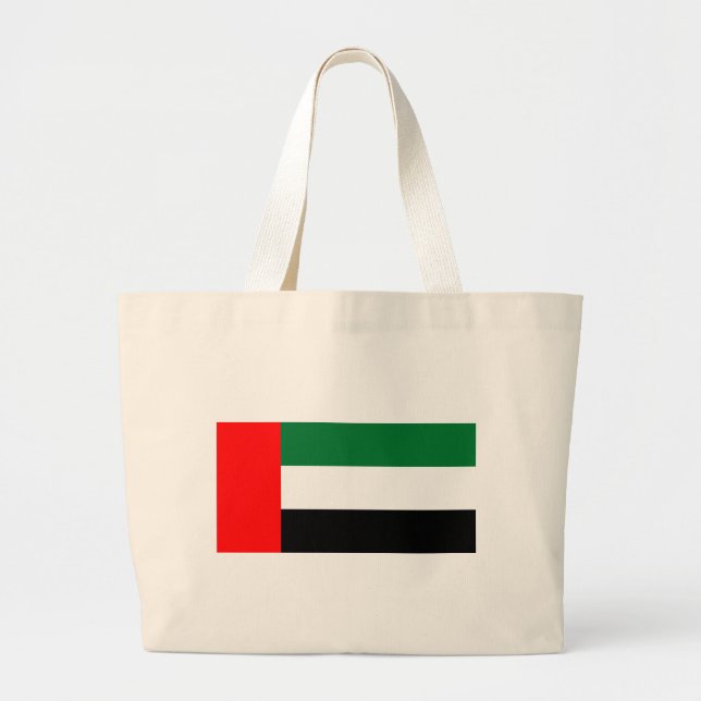 Beutel mit Flagge der Vereinigten Arabischen Emira Jumbo Stoffbeutel (Vorne)