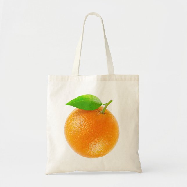 Beutel mit orangefarbenen Früchten Tragetasche (Vorne)