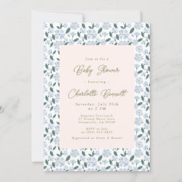 Beutel und duftende Blütendusche Einladung