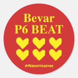 Bevar P6 BEAT Runder Aufkleber