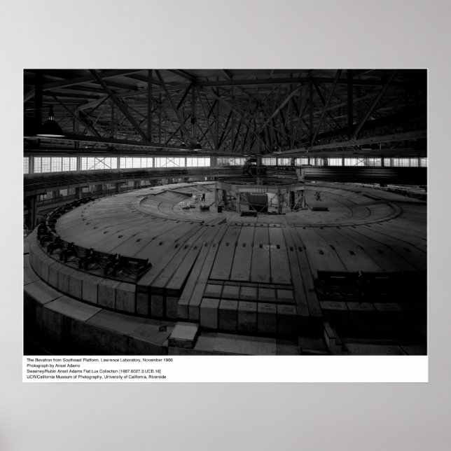 Bevatron von der Südostplattform, 1966 Poster (Vorne)