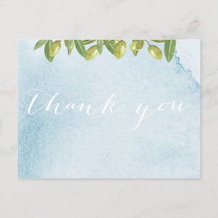 Bevenuti Italia Toskana Wedding Vielen Dank Postkarte