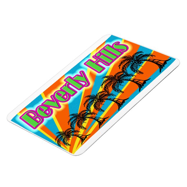 Beverly Hills 5 Palm Trees Magnet (Linke Seite)