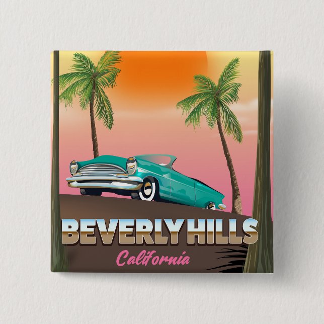 Beverly Hills California Button (Vorderseite)