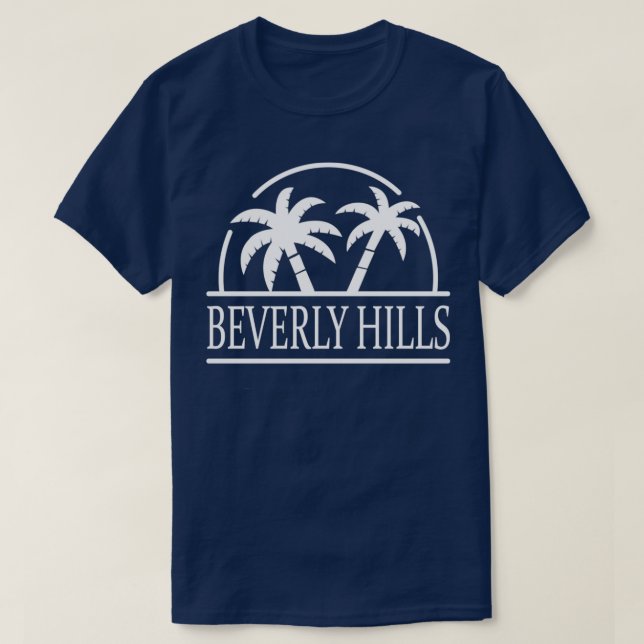 Beverly Hills California Palm Trees Graphic T-Shirt (Design vorne)