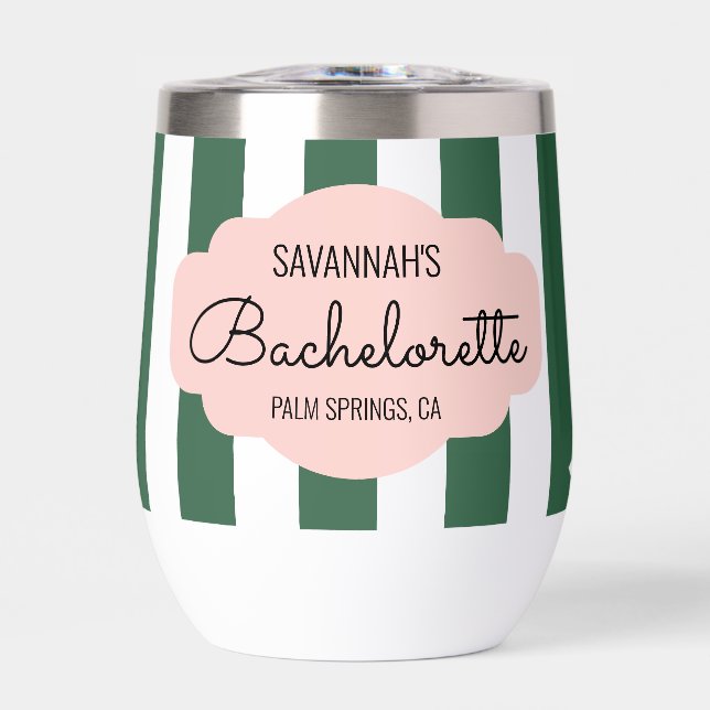 Beverly Hills Pink & Green Bachelorette (Vorderseite)