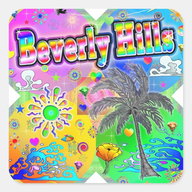 Beverly Hills Quadro Seasons Sticker (Vorderseite)
