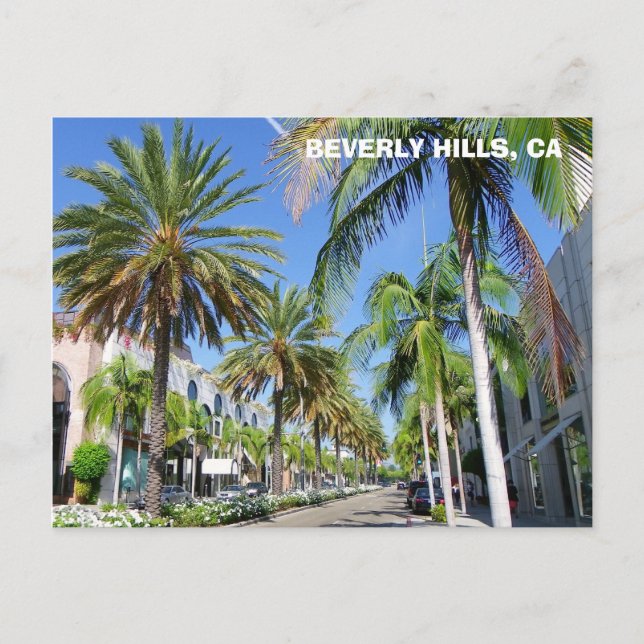 Beverly Hills, Rodeo Dr Postcard! Postkarte (Vorderseite)