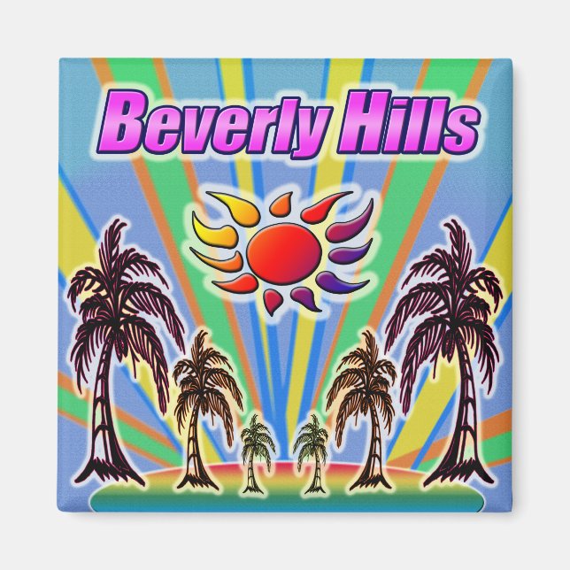 Beverly Hills Summer Liebe Magnet (Vorne)
