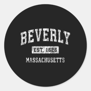 Beverly Massachusetts Ma Etablierte Sport Runder Aufkleber
