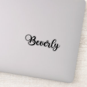 Beverly Name - Handgeschriebene Kalligrafie Aufkleber