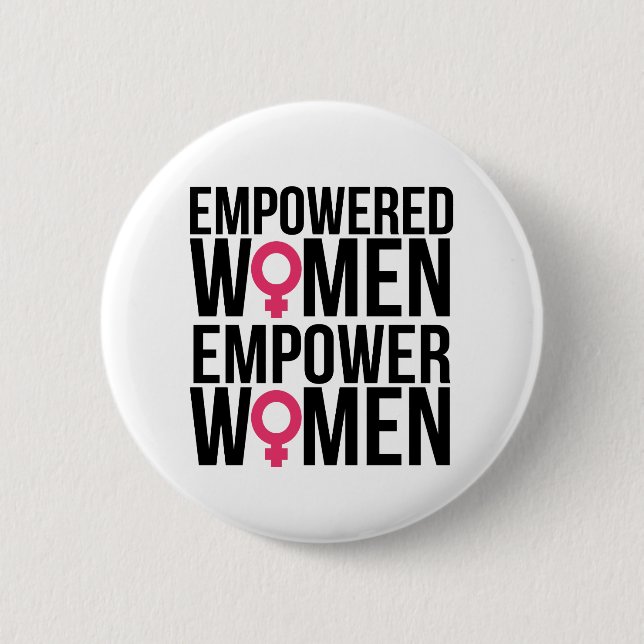 Bevollmächtigte Frauen bevollmächtigen Frauen Button (Vorderseite)