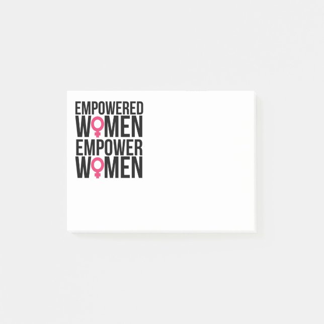 Bevollmächtigte Frauen bevollmächtigen Frauen Post-it Klebezettel (Vorderseite)