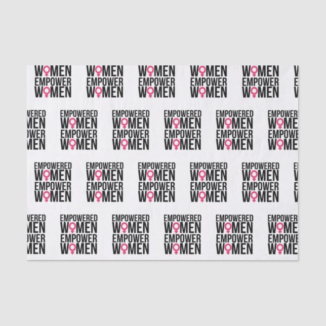 Bevollmächtigte Frauen bevollmächtigen Frauen Seidenpapier (Vorderseite)