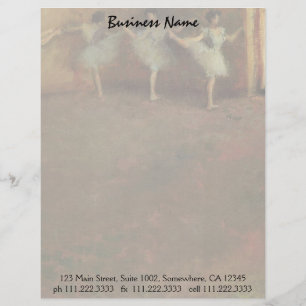 Bevor das Ballett durch Edgar entgasen, Vintage Briefkopf