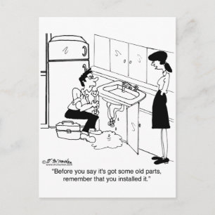 Bevor du sagst, es sind alte Teile Got Postkarte