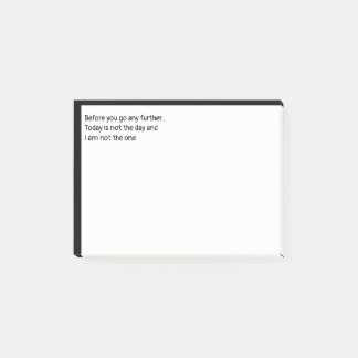 Bevor du weitergehst... Heute ist nicht der Tag Post-it Klebezettel