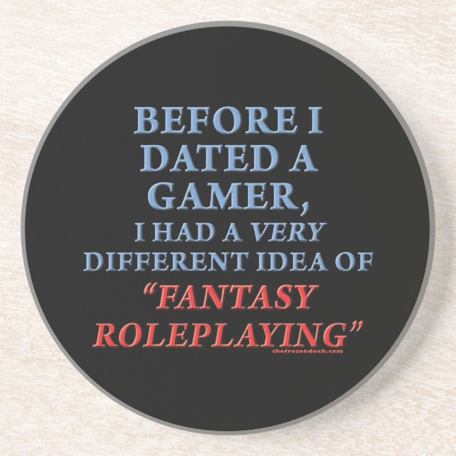 Bevor ich einen Gamer datierte Untersetzer (Vorne)