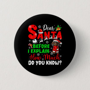Bevor ich erkläre, wie viel Sie wissen, Weihnachte Button