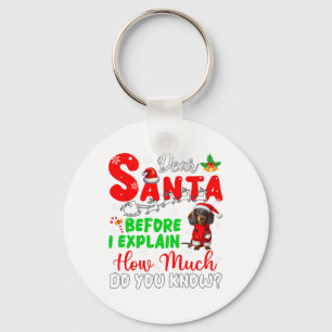 Bevor ich erkläre, wie viel Sie wissen, Weihnachte Schlüsselanhänger