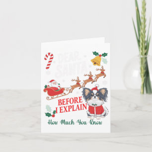 Bevor ich erkläre, wie viel Sie wissen Xmas Papill Karte