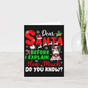 Bevor ich erkläre, wie viel Sie wissen Xmas Papill Karte
