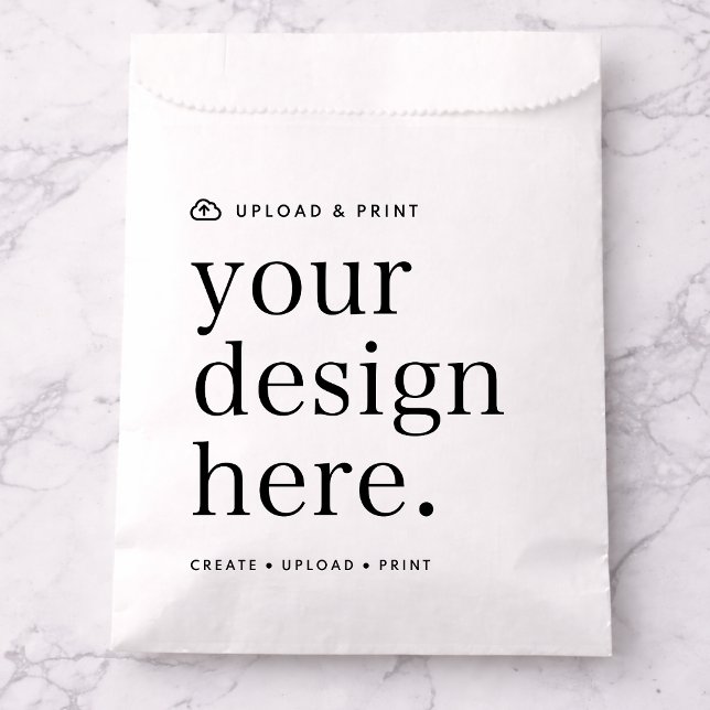 Bevorzugen Sie Bags Ihr Design Upload Geschenktütchen (Versatile paper favor bags for business, weddings, special occasion events, gifting & more!)