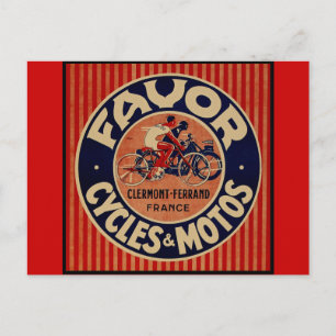 Bevorzugen von Cycles & Motors Postkarte