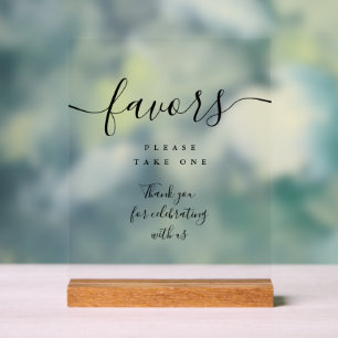 Bevorzugt elegante moderne schwarze Schrift Acrylschild