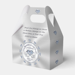 Bevorzugte Boxen, Gastgeschenk Ideen für den 75. G Geschenkschachtel