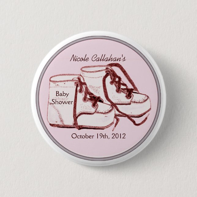Bevorzugung knöpft Babyparty Button (Vorderseite)