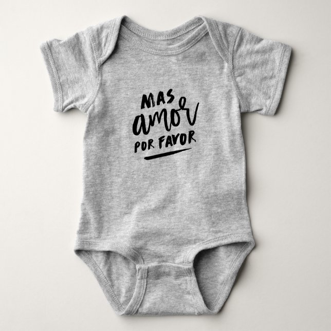Bevorzugung Mas Amor Por Baby Strampler (Vorderseite)