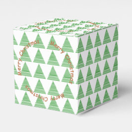Bevorzugungsbox - Graphic Trees with Text Circle Geschenkschachtel